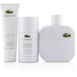 17911 lacoste l 12 12 blanc our homme uzh abor 3pr v100ml 50ml g d dez stik 75g