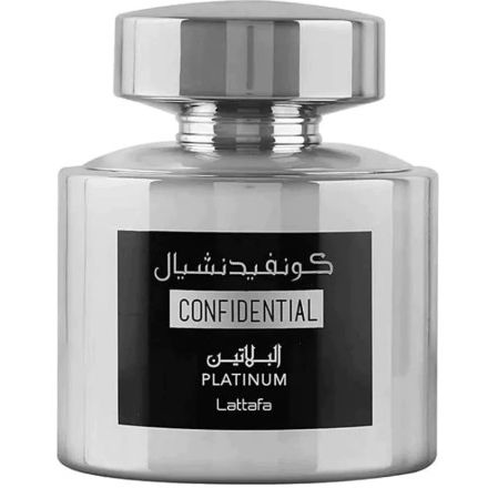 18645 lattafa confidential platinum parfyum 100ml